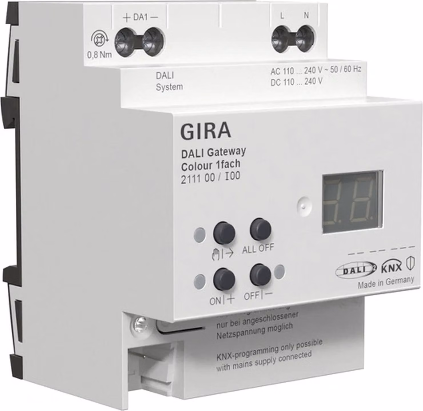 Gira DALI Gateway, Colour, 1-fach, REG, KNX Secure, 1 pz.