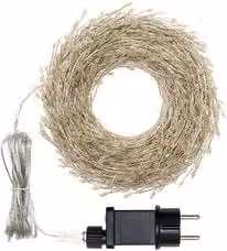 Filo Trasparente 1000 luci - MICROLED Bianco caldo e Multicolore (20 + 4 mt) 1 Gioco di luce NSL6 IP44 81598