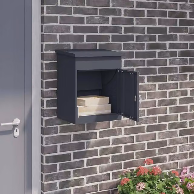 Cassetta per pacchi Antracite 47,5 x 38 x 59 cm Acciaio 874942