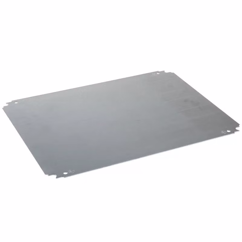 Schneider Electric Piastra di montaggio semplice L1400 x P1000 mm, in acciaio zincato NSYMM1410