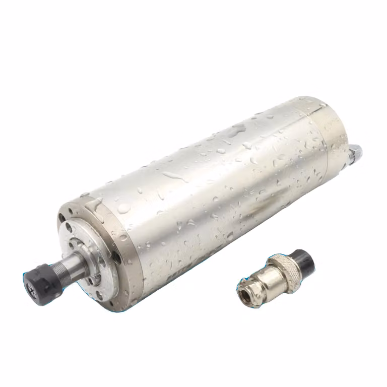 Motore mandrino CNC raffreddato ad acqua, 800W, alta precisione, mandrino con attacco ER11, realizzato in acciaio inossidabile resistente, lunghezza 198 mm