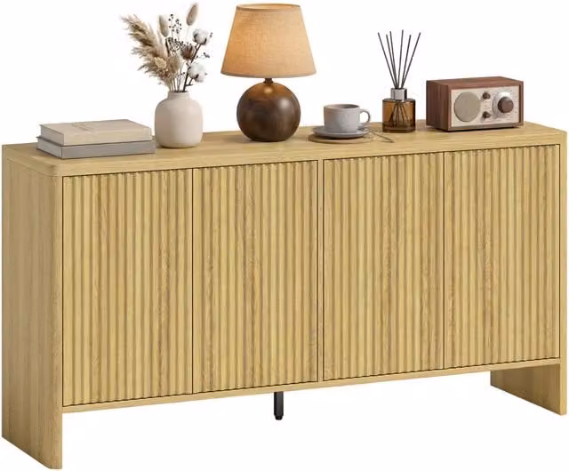 Credenza con 4 ante ¨C Minimal ¨C quercia 147x40x77