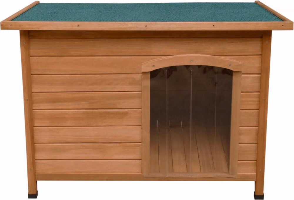 Cuccia per cani, media, in legno di abete, color marrone, resistente alle intemperie, dimensioni 103x66x70 cm
