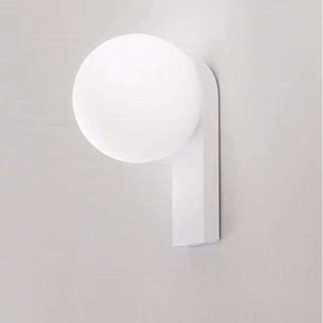 Applique Moderna Talia Perenz in Alluminio Bianco con LED 8W 3000K IP44 per Bagno