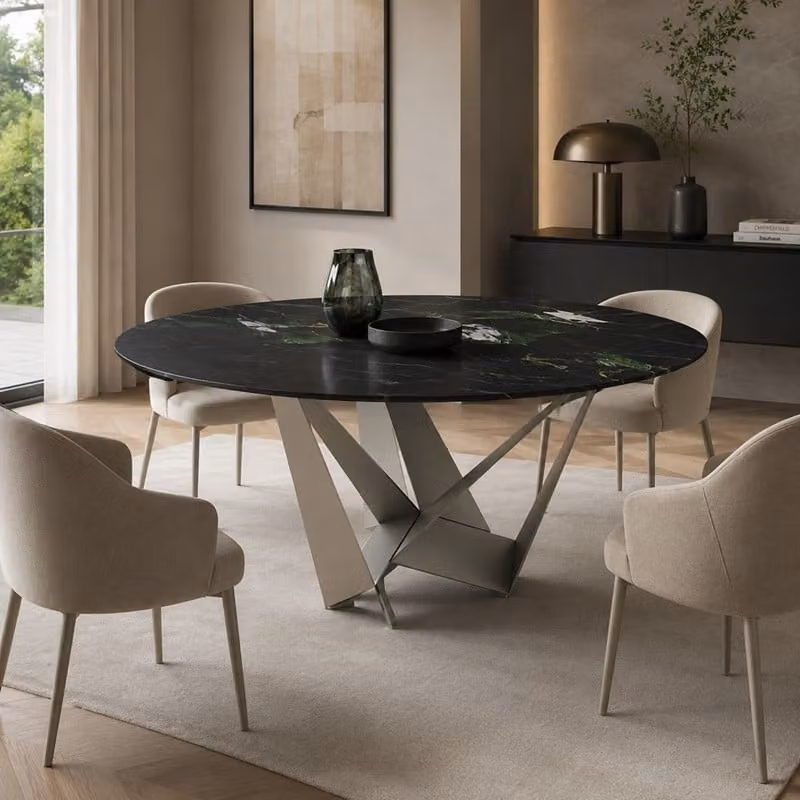Tavolo Skorpio Marble Round Cattelan Italia