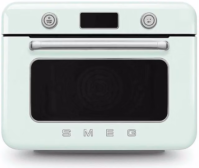 Fornetto elettrico Smeg 50 Style Galileo Multicooking con funzione vapore, Verde pastello, 30 l