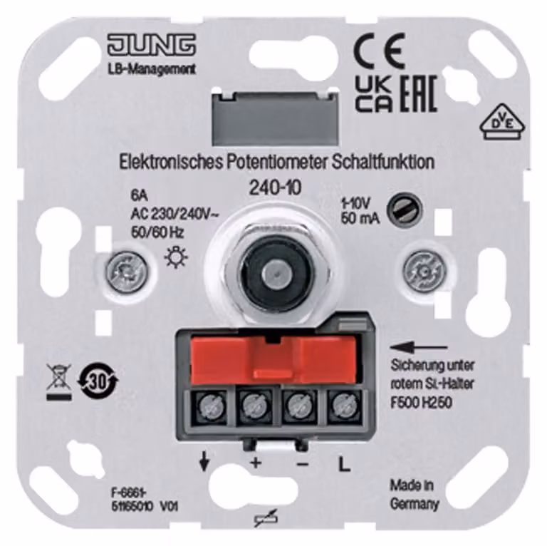 Potenziometro elettrico Jung per ECG/trasformatori 240-10