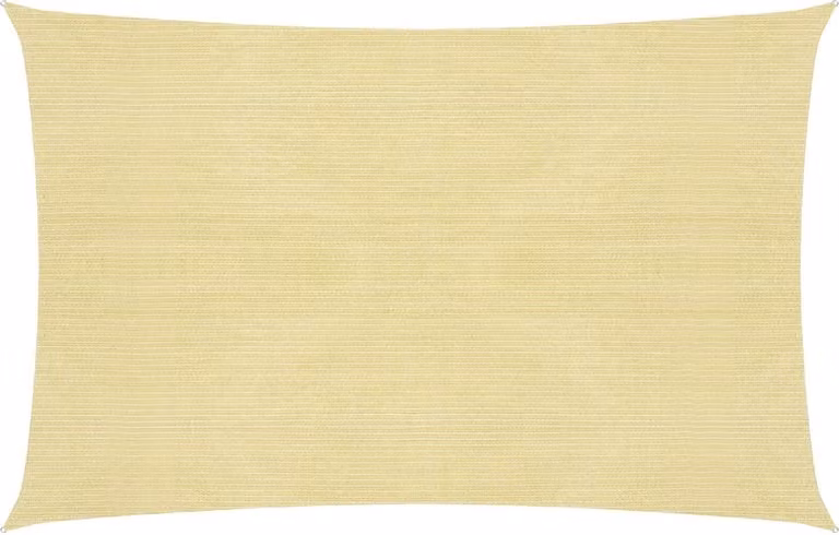 The Living Store Tenda da sole 160 g/m² Beige 2,5x4 m HDPE