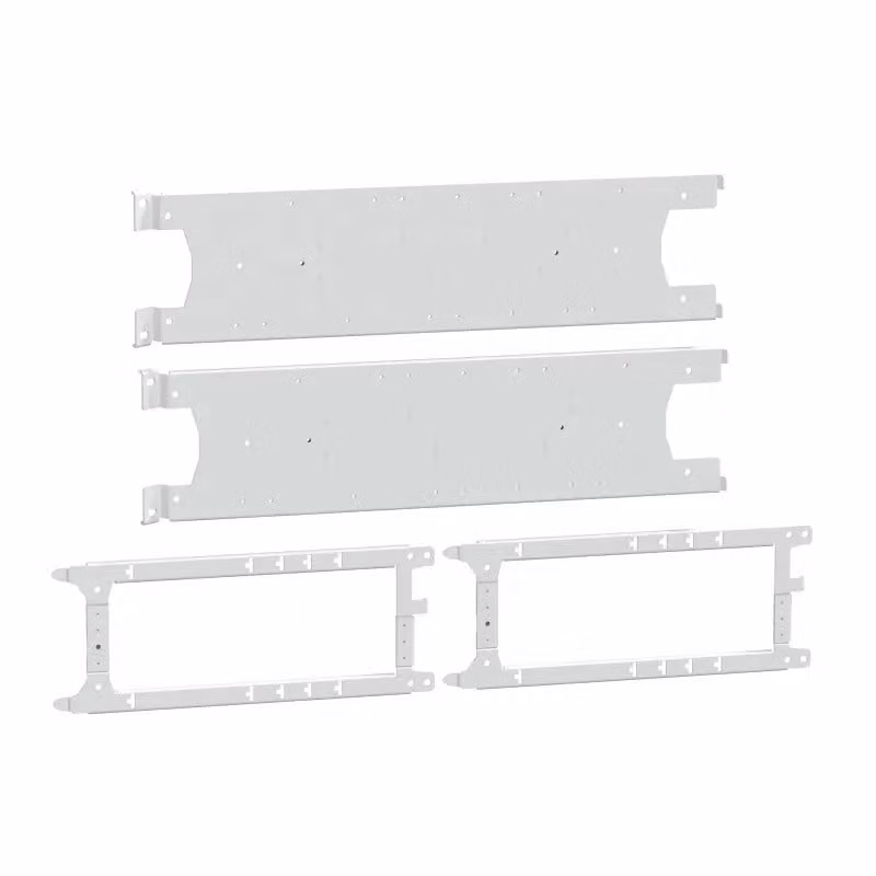Schneider Electric PrismaSeT-P, piastra di montaggio, 5x ComPacT NSXm160 a 3 poli/4x ComPacT NSXm160 a 4 poli, verticale, larghezza = 650 mm, altezza = 8 moduli LVS03410