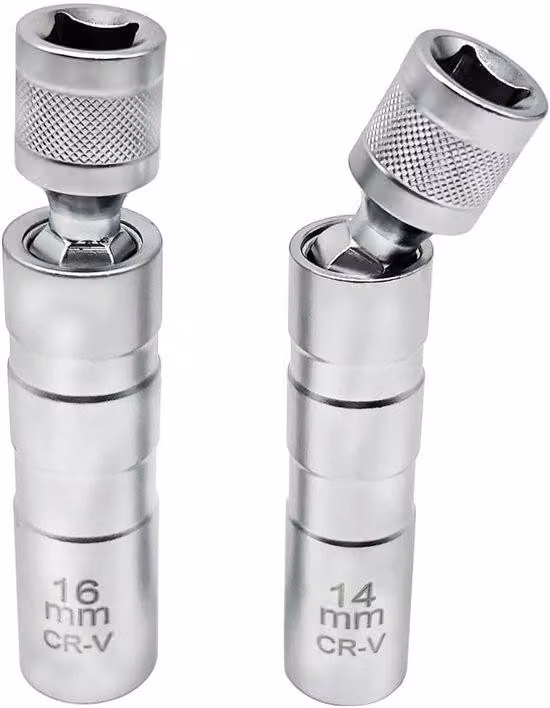 Cacciavite a doppia punta - Accessori - Cacciaviti - 14 mm/16 mm - Attrezzo di rimozione - Punta affusolata - Magnetico - Acciaio al manganese - Argento