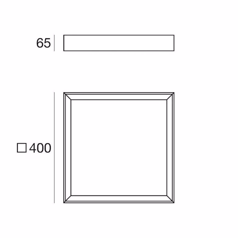 Linea Light Plafoniera a LED Tara Q, Nero, Soggiorno / Sala da pranzo, Alluminio, Plafoniera LED
