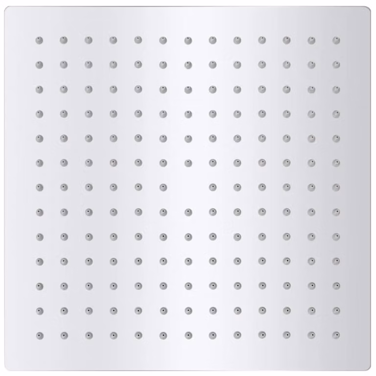 Soffione per Doccia a Pioggia 2pz Acciaio Inossidabile 25x25 cm