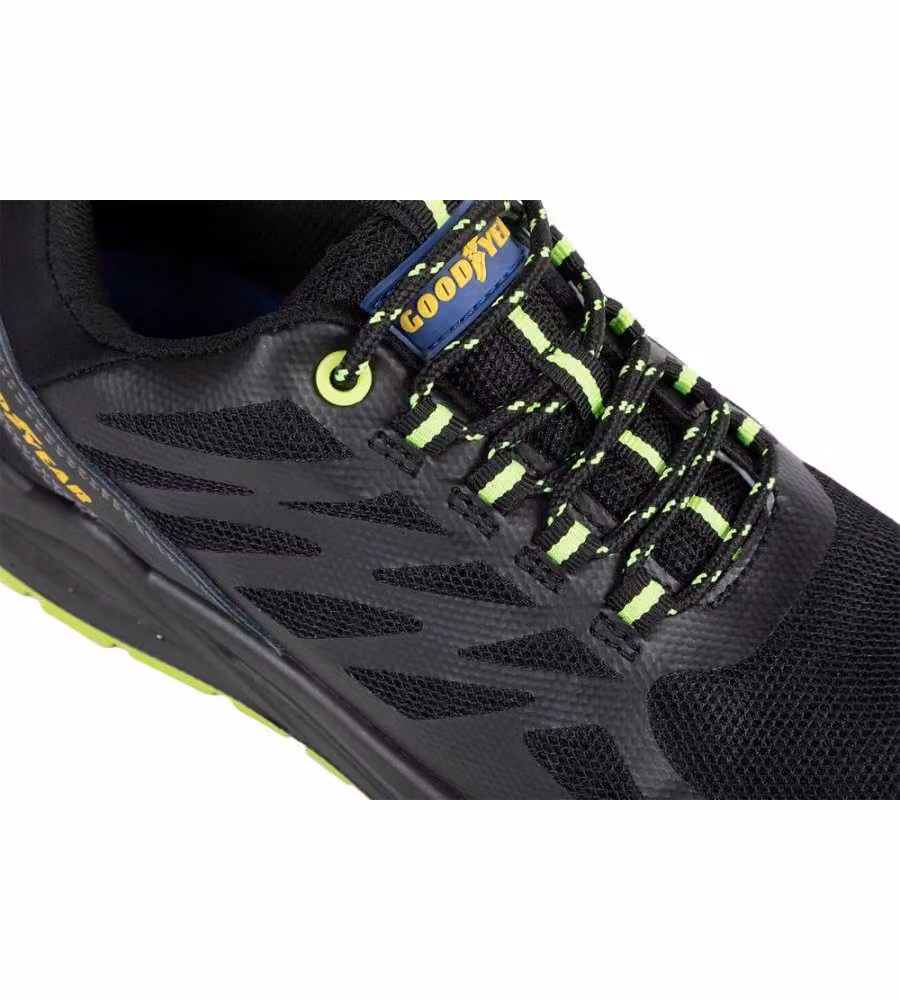 Scarpe Antinfortunistiche Basse Blackbat in Tessuto Nere Verdi - 42