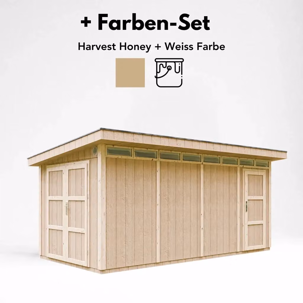 Casetta da Giardino TIMBELA M905C Harvest Honey in Legno Marrone L: 530 cm, P: 279 cm, H: 237 cm – 2