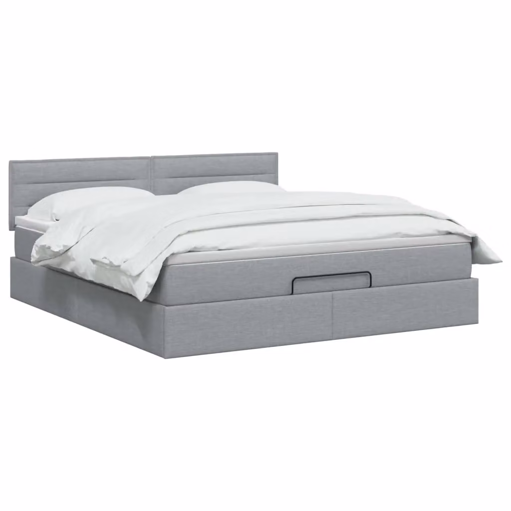 Letto ottomano con materasso vidaXL Grigio, L/P/H: 180 x 200 x 140 cm – 2