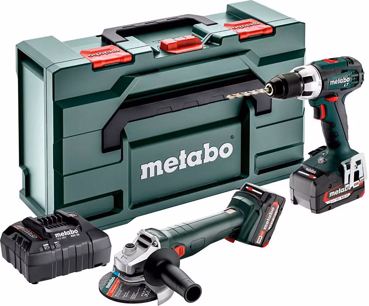 Metabo Combo Set 2.4.1 18V Akku Maschine Bohrschrauber Winkelschleifer 685206510