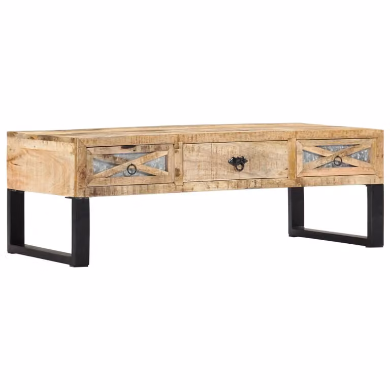 Maison Exclusive - Tavolino da caffè, 110 x 50 x 38 cm, in legno massello di mango