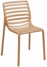 Sedia da esterno Nardi DOGA Bistrot in polipropilene color cappuccino e beige