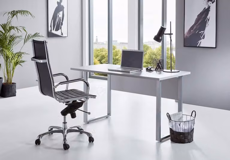Set completo di mobili per ufficio per mini-ufficio, finitura lucida