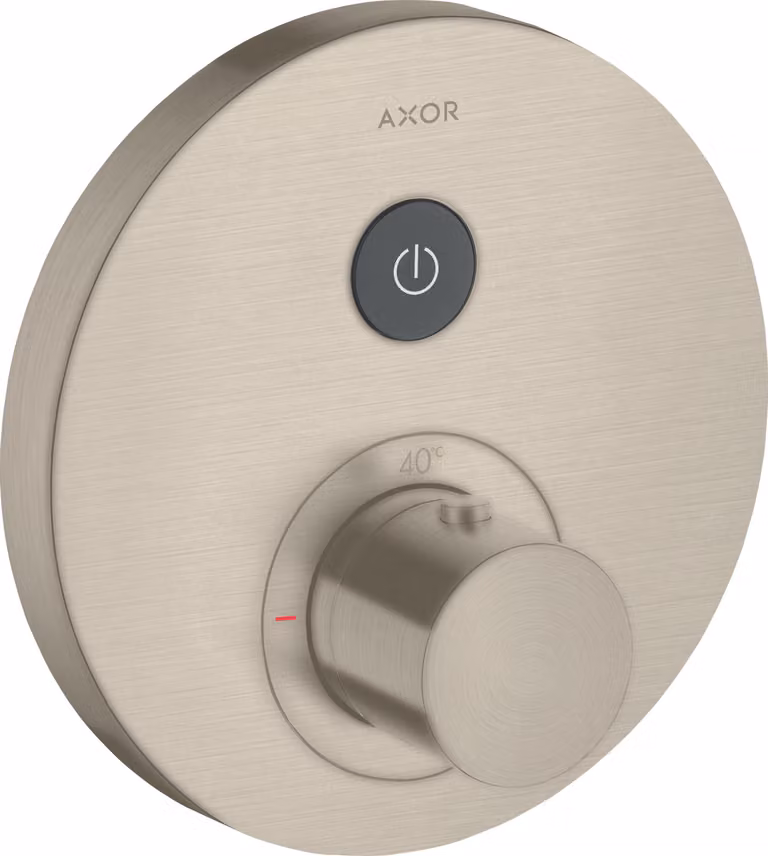 hansgrohe AXOR Starck ShowerSelect Thermostat rond à encastrer pour 1 consommateur, 36722820, 36722820