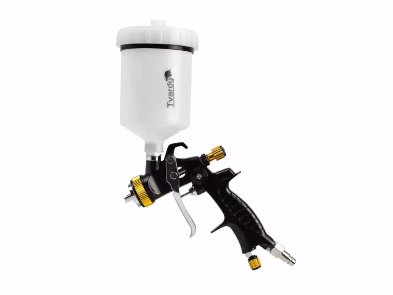 TVARDY Pistola a spruzzo LVLP 1,7 mm con serbatoio superiore T20002