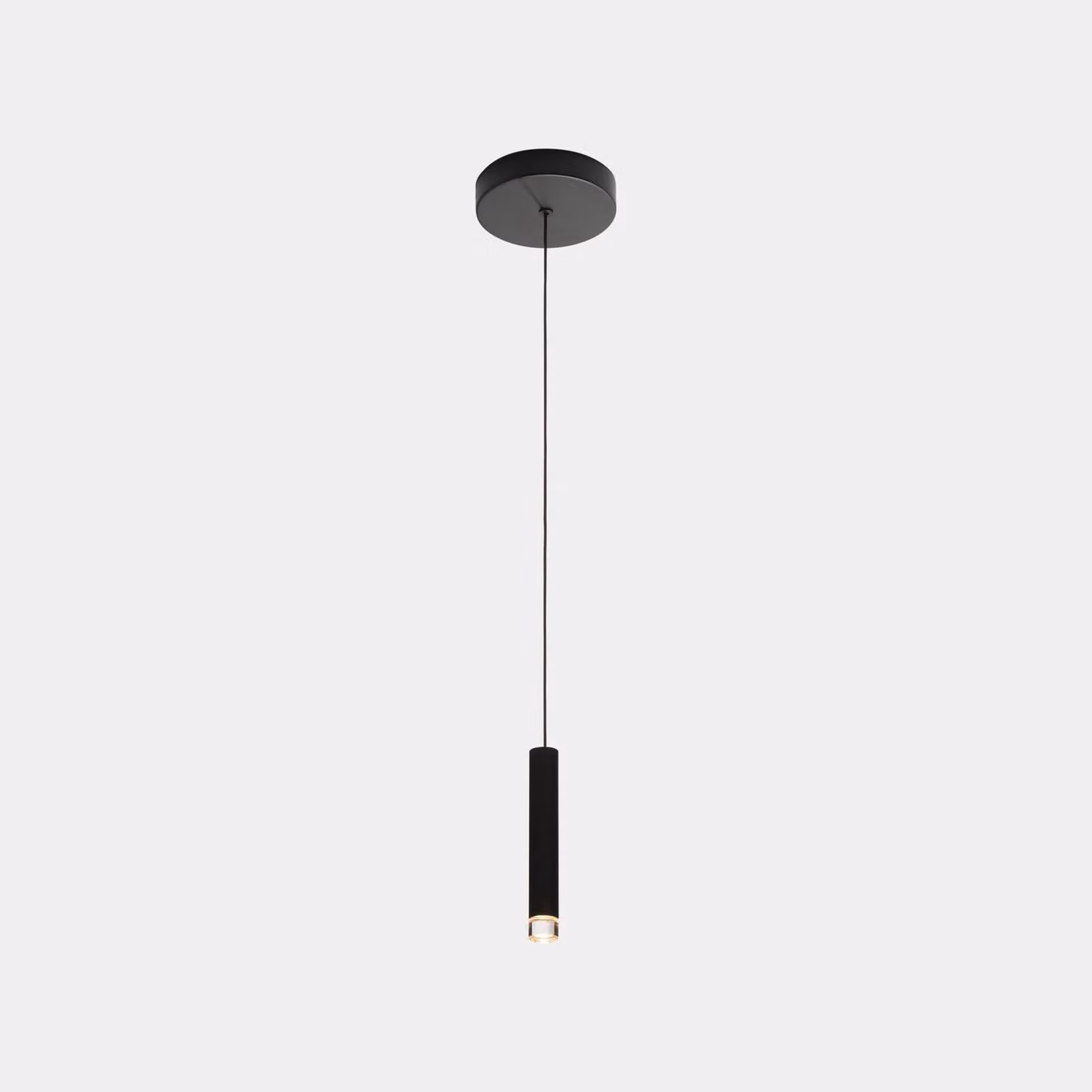 LEDS C4, lampada a sospensione a forma di candela - 4,1 W, luce bianco caldo, 154 lm, colore nero