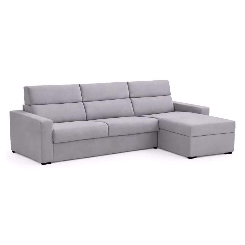 Divano a L con Penisola Reversibile Vigonovo DMORA Grigio L/P: 280 x 160 cm – 2
