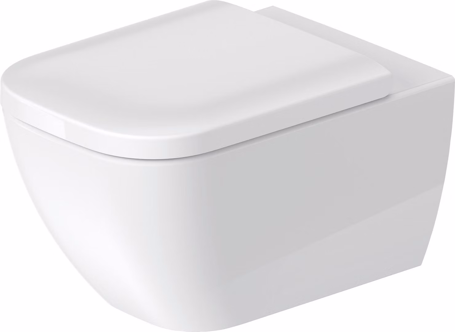 WC suspendu Duravit Happy D.2, à fond creux, sans bord, 540mm, avec fixation non apparente, 2222090000, 2222090000