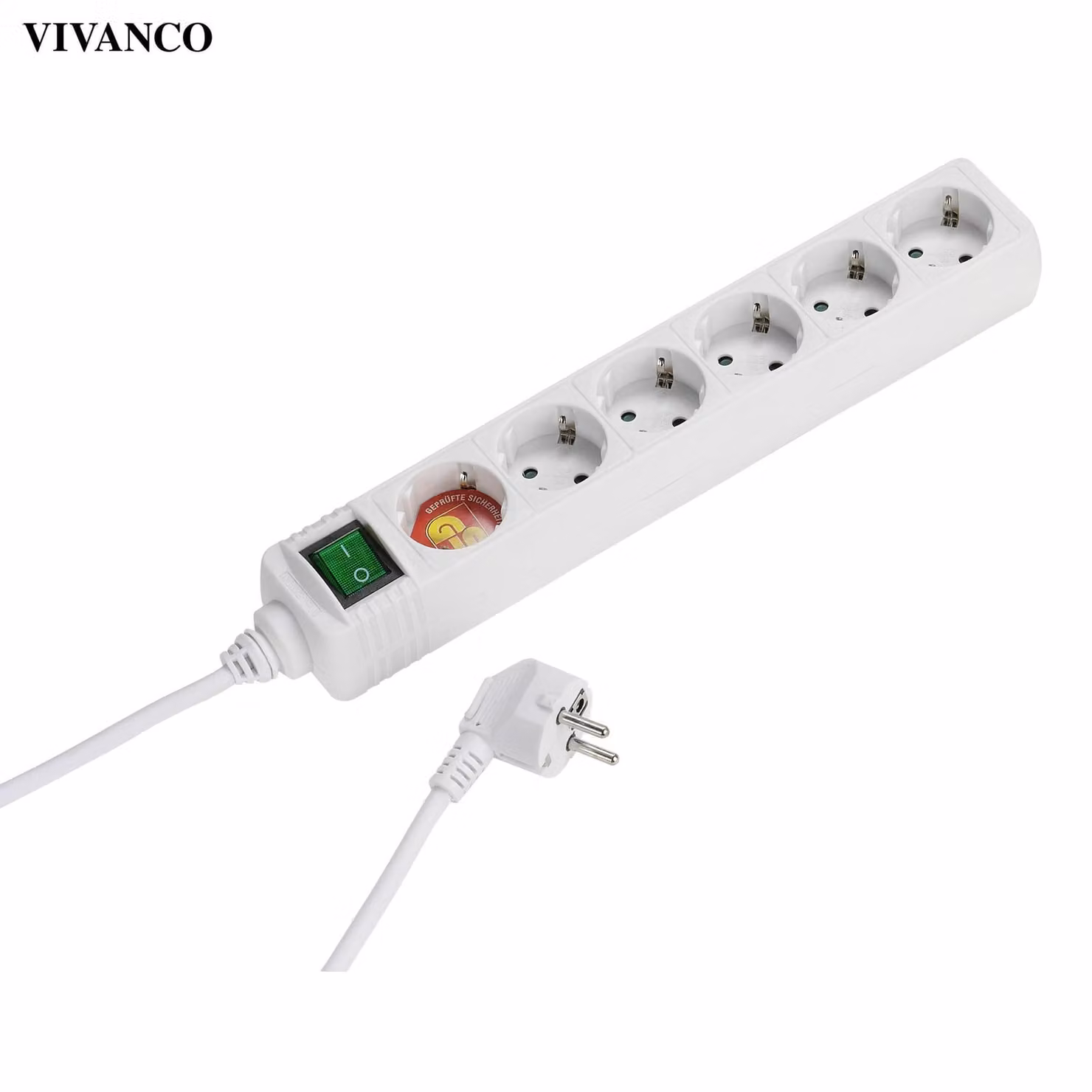 ViVanco™EBLS 6W - Presa di corrente a 6 vie, commutabile