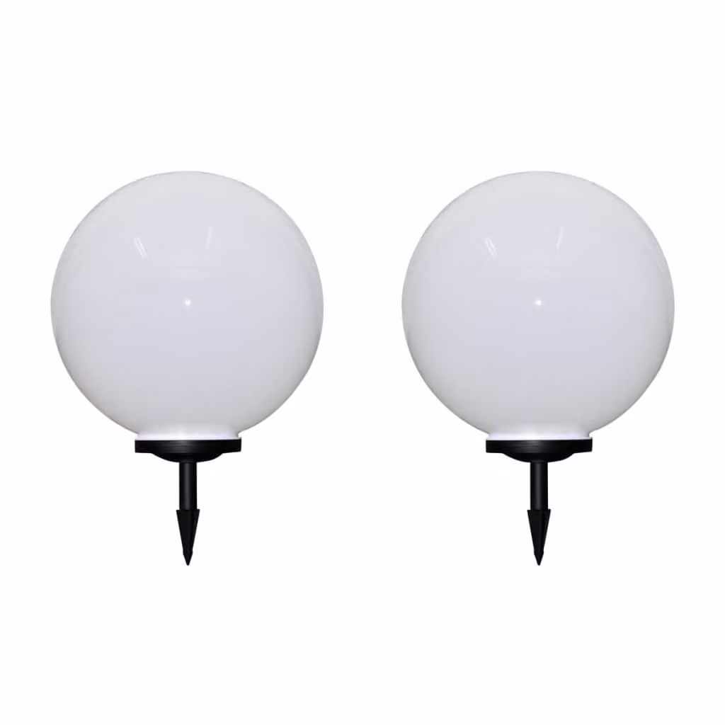 The Living Store Luci da sentiero 2 pz. LED 50 cm con picchetto a terra