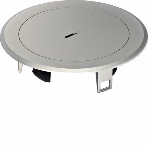 Coperchio tubolare in metallo per scatola da incasso R02 argento BSR02MTS hager