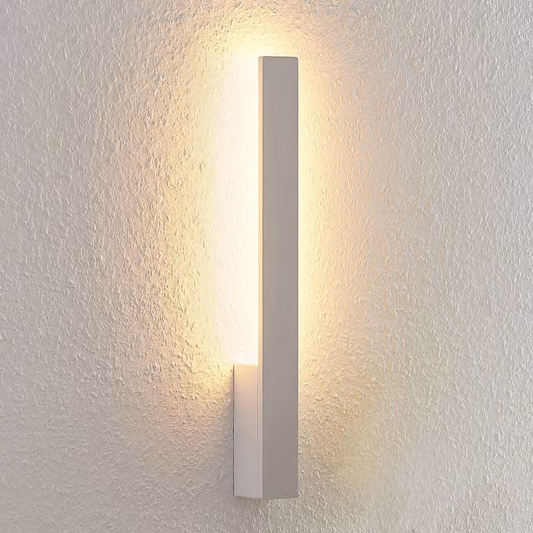 Applique da parete a LED Ivano Arcchio, Bianco / Opale, Corridoio, Alluminio, Moderno, Applique a LED