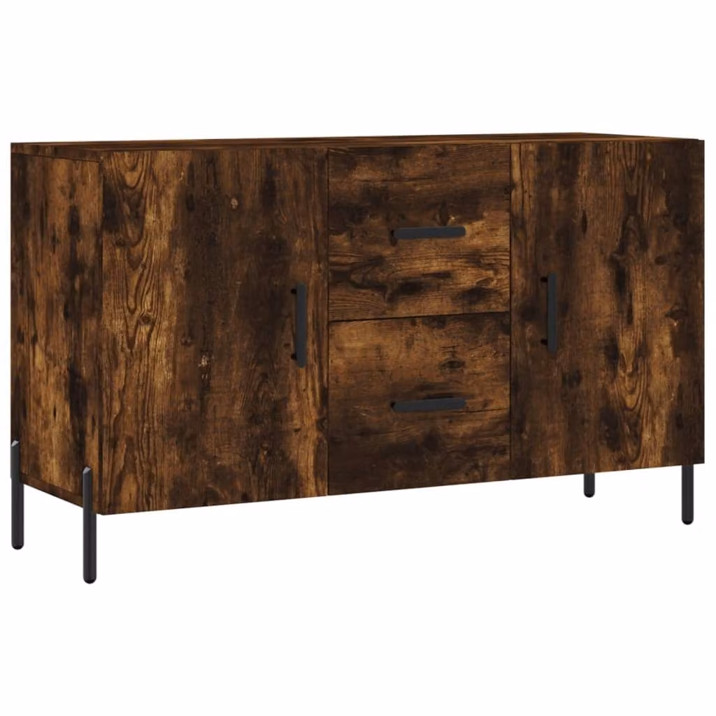Credenza rovere fumé 100x36x60 cm materiale in legno