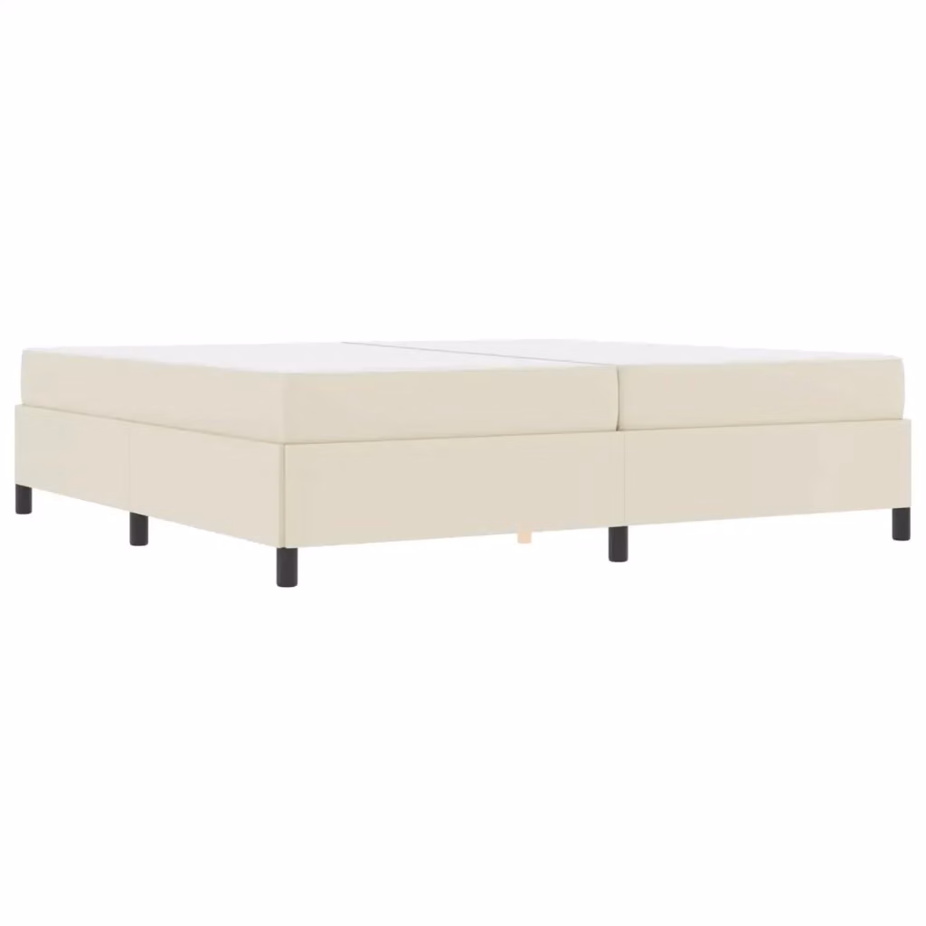 Struttura del letto con materasso vidaXL in tessuto beige L 200 x P 200 x H 203 cm – 2