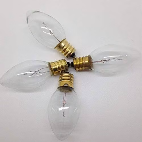 Lampadine di ricambio, confezione da 4, attacco E14, 3W, 12V, multicolore, a basso consumo energetico