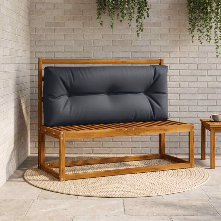 Cuscino per schienale di pallet vidaXL VIANEN in poliestere, resistente ai raggi UV e con rivestimento rimovibile, disponibile in blu o grigio