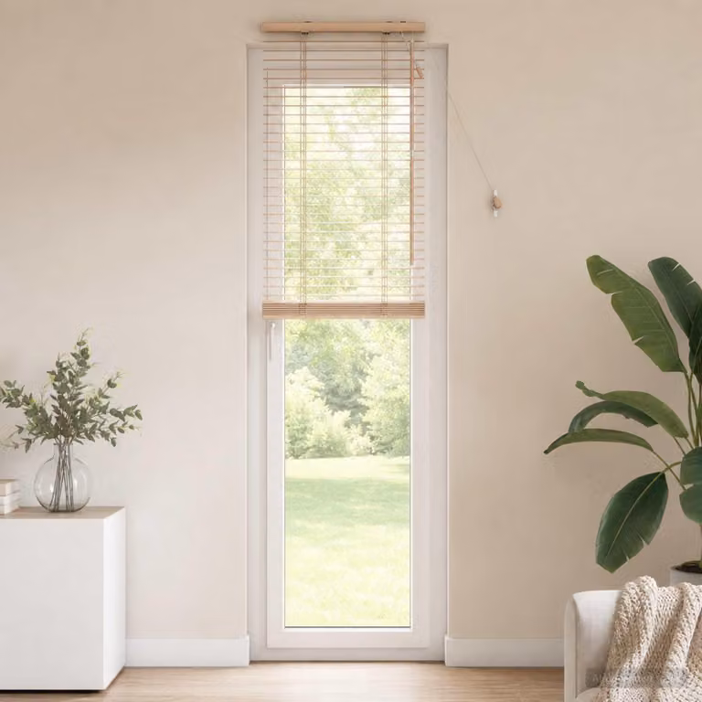 Persiane veneziane per finestre, finitura effetto legno, 55 x 250 cm, larghezza lamelle 35 mm