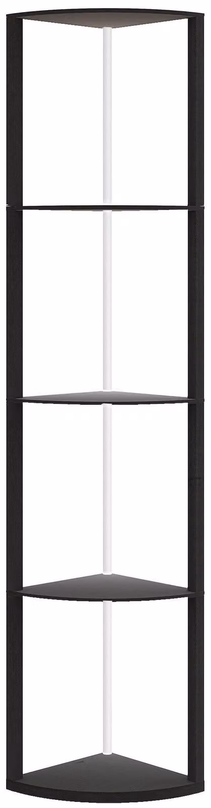 Lampada da terra a LED con ripiano e telecomando | Colore: Nero | Dimensioni: 29,5 x 42 x 163 cm