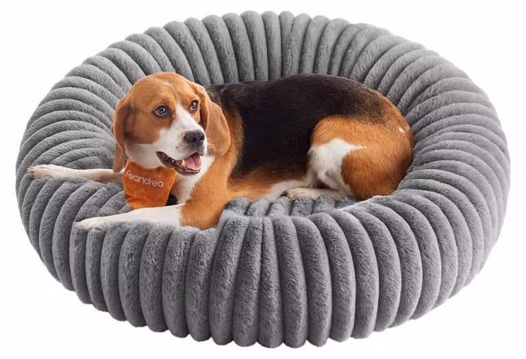 Cuccia per cani lavabile, diametro 80 cm, colore grigio tortora, dimensioni 80x80x20 cm