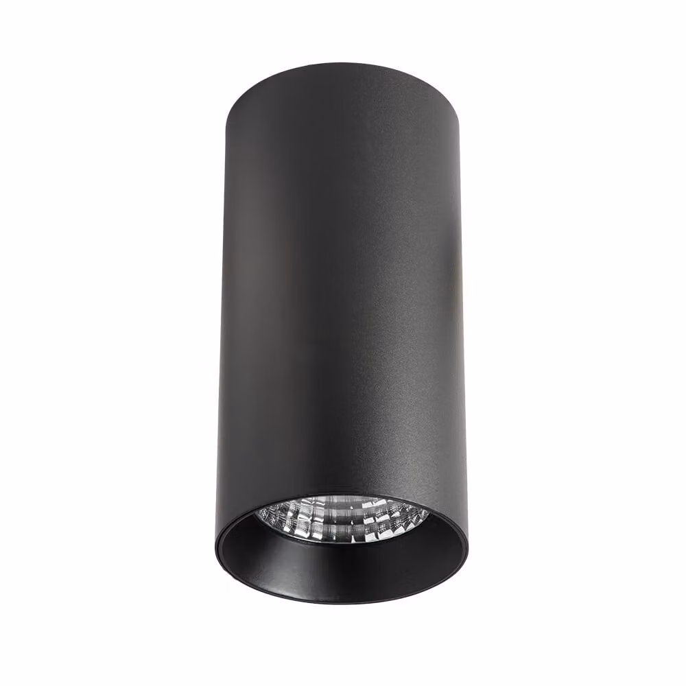 DOTLUX Luce LED SLIMvario Ø80x160mm 18W 3000K soffitto nero spot rotondo