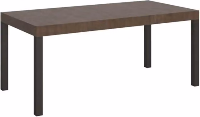Tavolo allungabile 180/284x90 cm Everyday Premium colore noce gambe antracite