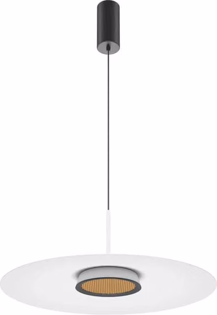 Maytoni Lampadario moderno El 1 luce LED integrato bianco alluminio