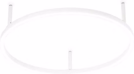 Lampada Da Soffitto Ideal-Lux Oracle Slim Pl D050 Round Bianca con LED 3000K Luce Calda
