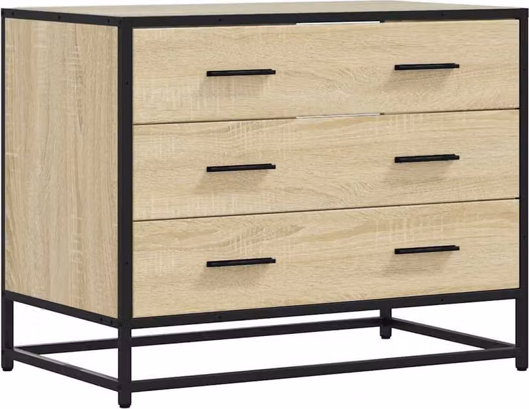 Cassettiera Rovere Sonoma 70x41x56 cm in Legno Multistrato