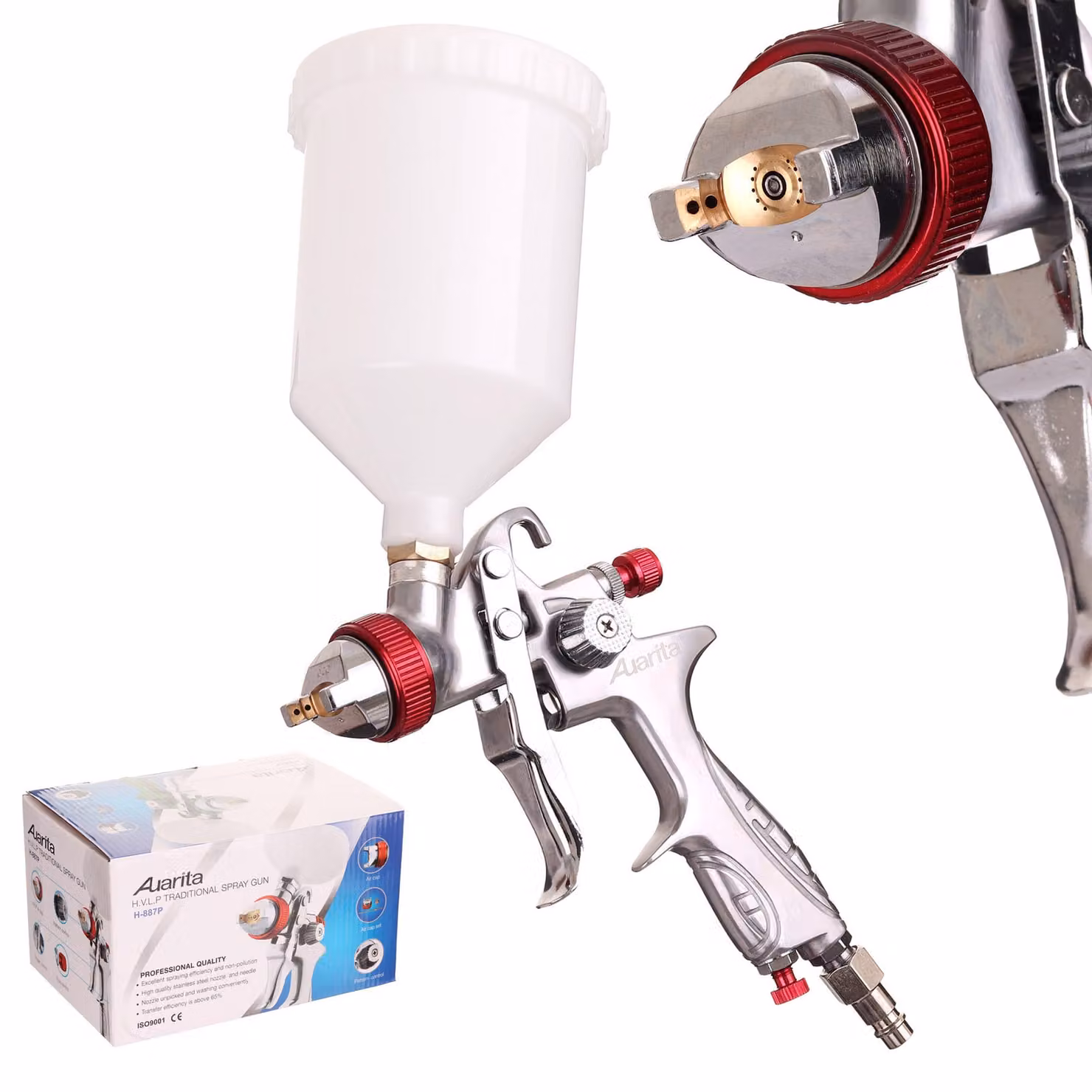 Pistola a spruzzo Auarita H-887P HVLP 1,3 mm (600 ml)