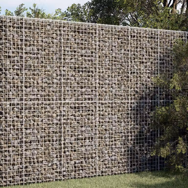 vidaXL Gabion con Filo da 3,5 mm e Maglia da 5x5 cm 100x10x200 cm