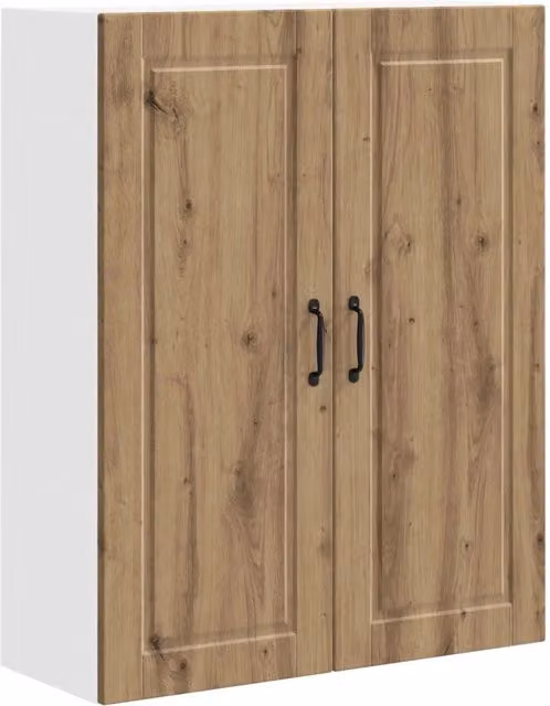 Pensile da cucina PORTO Rovere marrone con ante a battente e ripiani interni L: 80 cm, P: 31 cm, H: 100 cm