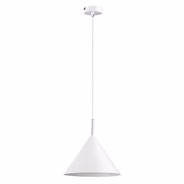 Rabalux 72008 Lampada a sospensione 1 spot FALSE, E27, bianco, rotonda, industriale, ø250mm