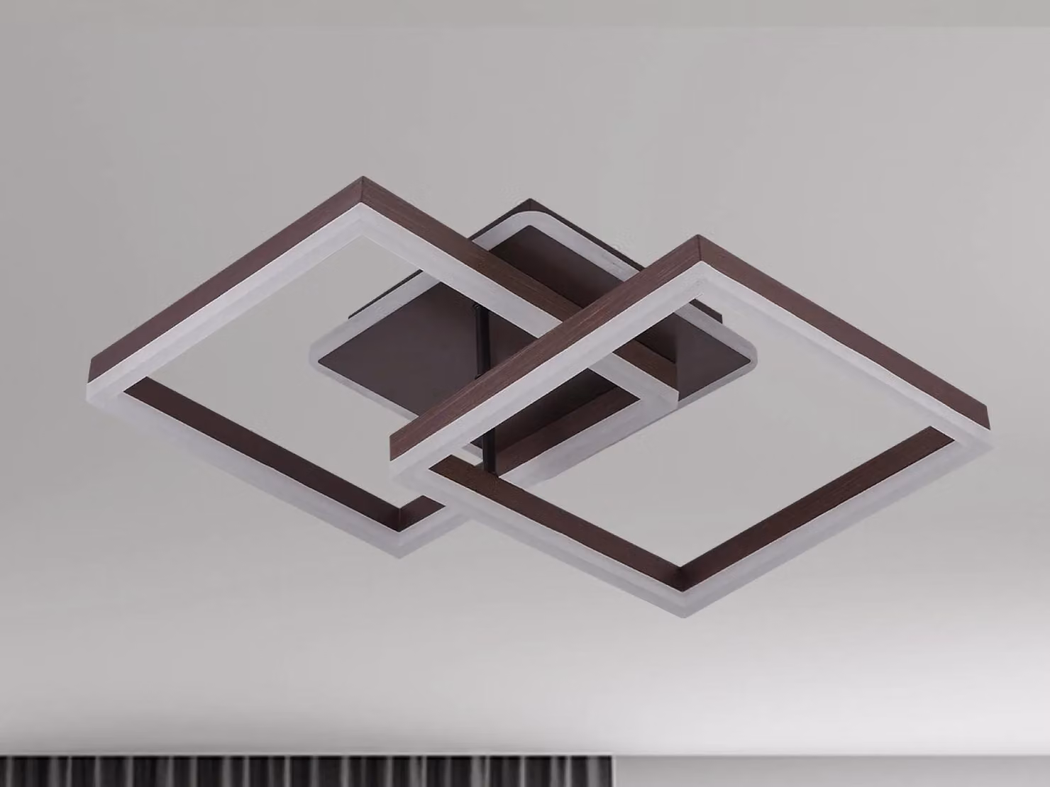Lampada a soffitto a LED con telecomando, 80W - J3366/BR