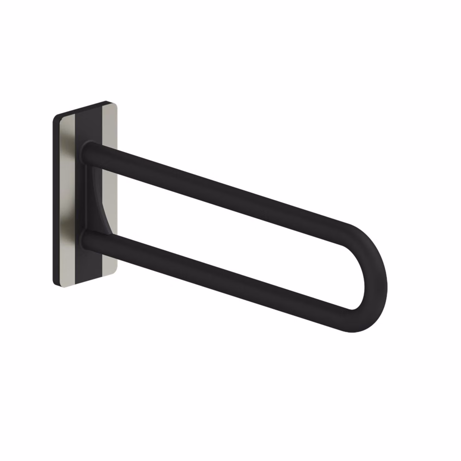 VIGOUR Clivia Maniglia di sostegno plus 60 cm Acciaio inox nero opaco Piastra di copertura Acciaio inox opaco